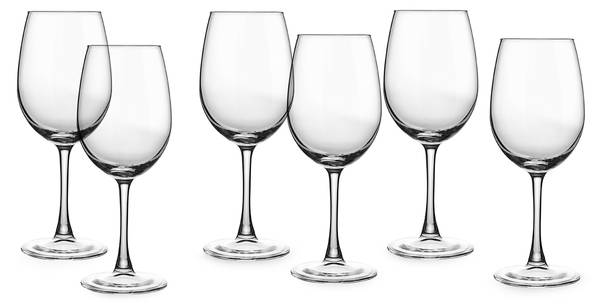 Weißweingläser Set TG-2891-CB 6-tlg Klarglas - 8 x 21 x 21 cm