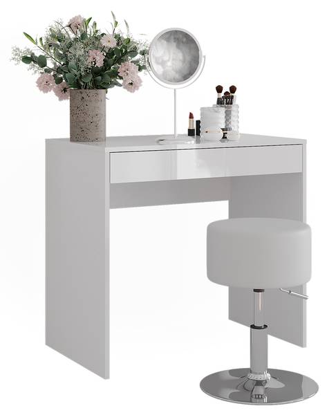 Coiffeuse Sherry 57676 Blanc - Bois manufacturé - 82 x 76 x 51 cm