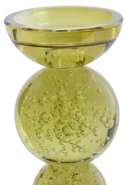 Kerzenständer ITINGA Grün - Glas - 10 x 16 x 10 cm