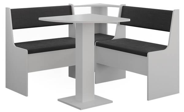 Hoekbankgroep Roman 63030 set van 4 zuiver wit