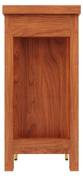 Esstisch lelantos Ⅰ Braun - Holzwerkstoff - 80 x 76 x 187 cm