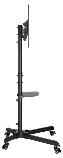 TV-Stand LUMFS23-44TW Schwarz - Stahl - 72 x 143 x 61 cm