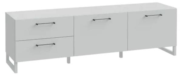 Banc TV Silba Gris lumineux