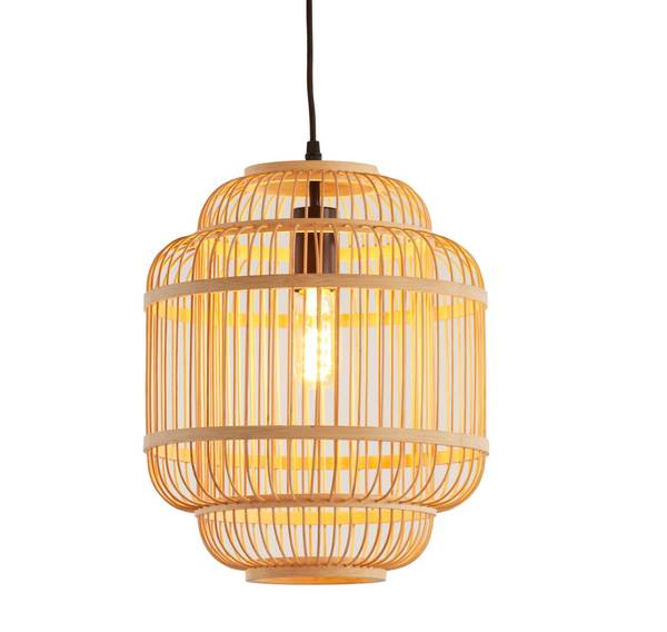 Suspension Jeppe Marron - Bambou - Bois manufacturé - 30 x 36 x 30 cm