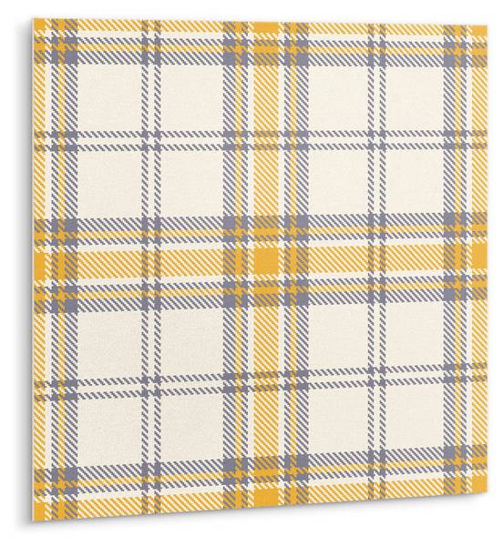 Selbstklebende Fliesen (9 St.) Linien Gelb - Polyester PVC - 30 x 30 x 0 cm