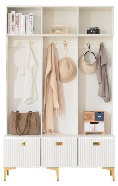 Compacte Garderobe Eos Ⅱ goud - wit