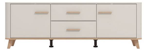 TV-Möbel Terento Beige - Holzwerkstoff - 40 x 53 x 154 cm