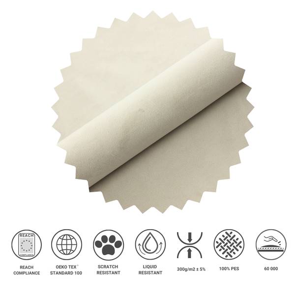 Boxspringbett Annecy Taschenfederkern Beige - Breite: 162 cm