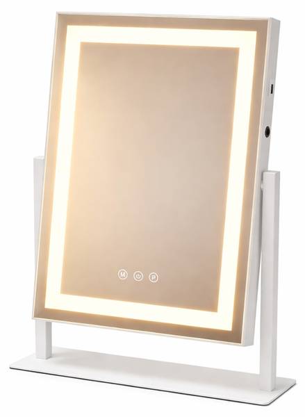 Schminkspiegel WEFK Weiß - Spiegelglas - 10 x 47 x 35 cm