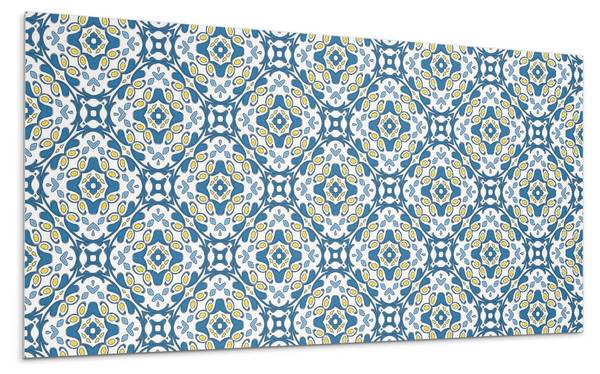 Klebepaneele Blumen Geo-Motiv 100 x 50 cm