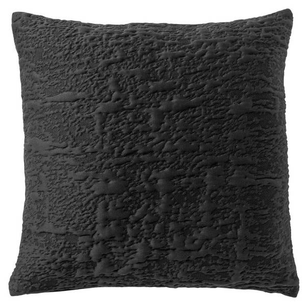 LYLA - Housse de coussin 45x45 cm - Rave Noir - Textile - 45 x 2 x 45 cm