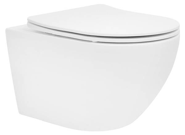 Wand-WC VERONA Weiß - Keramik - 36 x 36 x 54 cm