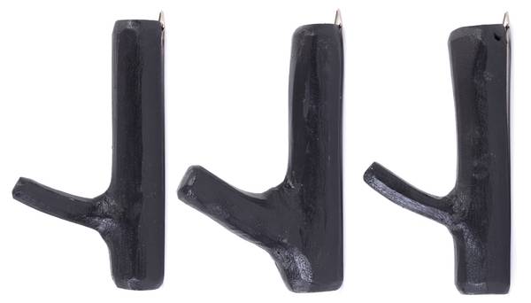Garderobenhaken Limb 3er Set Schwarz