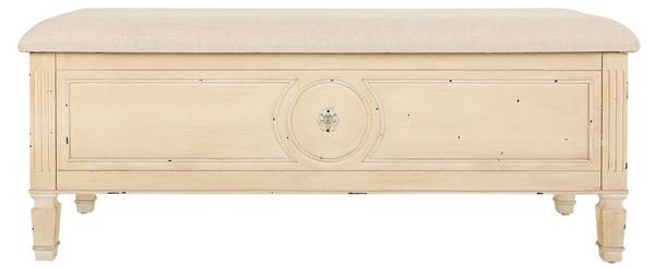 Bank Lua Beige - Holzwerkstoff - 120 x 48 x 43 cm