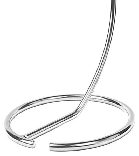 Silberner Bananenhalter Metall Silber - Eisen - 17 x 35 x 17 cm