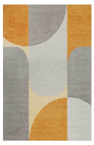 Kurzflorteppich Backup Gelb - Polyester - 110 x 2 x 170 cm