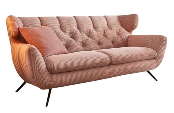 Sofa CHARME 2-Sitzer Cord Pink