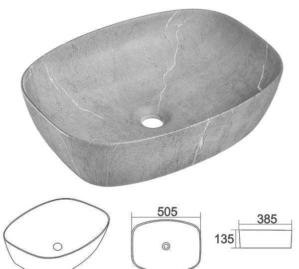 Waschbeckenschrank XANTEN-56-235 Braun - Holzwerkstoff - 101 x 73 x 47 cm