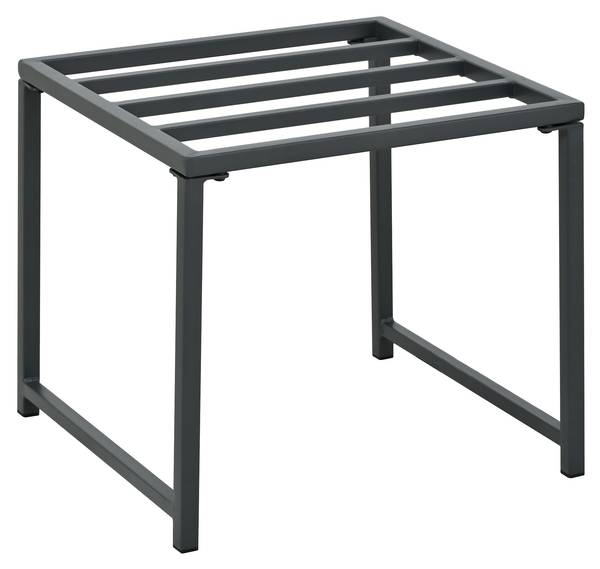 Gartenmöbelset Hephaestus 7-tlg Schwarz - Braun - Polyester - Webstoff - Akazie - Eisen - 158 x 74 x 230 cm
