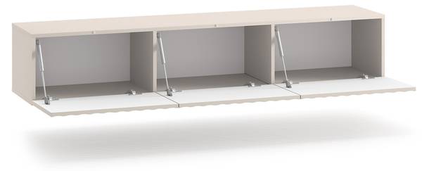 TV-Hängeboard DERRIVA Beige - Melamin - 170 x 32 x 37 cm