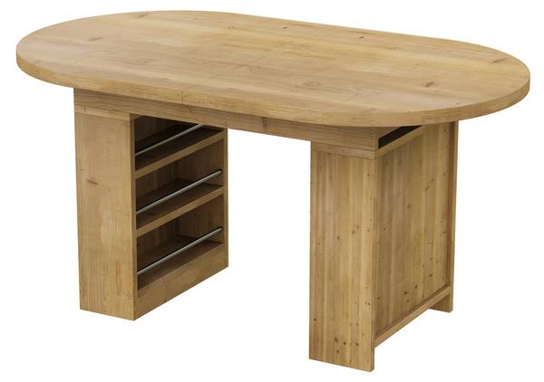 Esstisch MUDZomm393 Ⅲ Braun - Holzwerkstoff - 90 x 76 x 200 cm