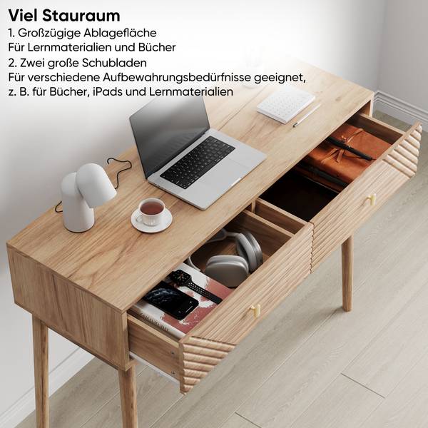 Schminktische EtherealEx Braun - Holzwerkstoff - 140 x 133 x 35 cm
