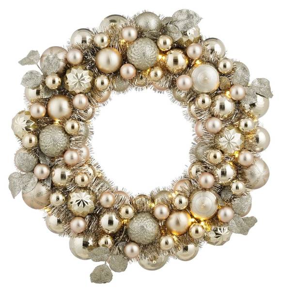 Kranz MEMIKR2850081 Gold - Kunststoff - 47 x 9 x 47 cm