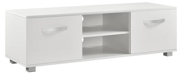 Meuble TV Laugar Blanc - Bois manufacturé - 40 x 38 x 120 cm