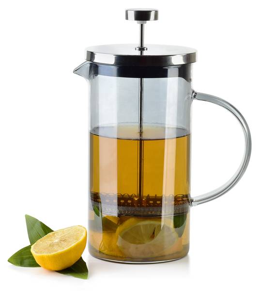 French-Press PETER Grau - Glas - 11 x 22 x 16 cm