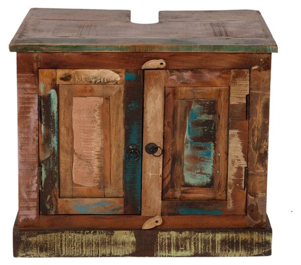 RIVERBOAT Badezimmer-Unterschrank Massivholz - 66 x 60 x 43 cm
