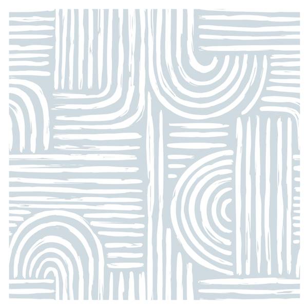 Vinyltapete Labyrinth Blau