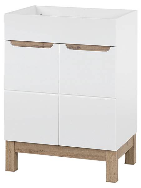 Armoire sous lavabos BALI CUW60 2D Blanc
