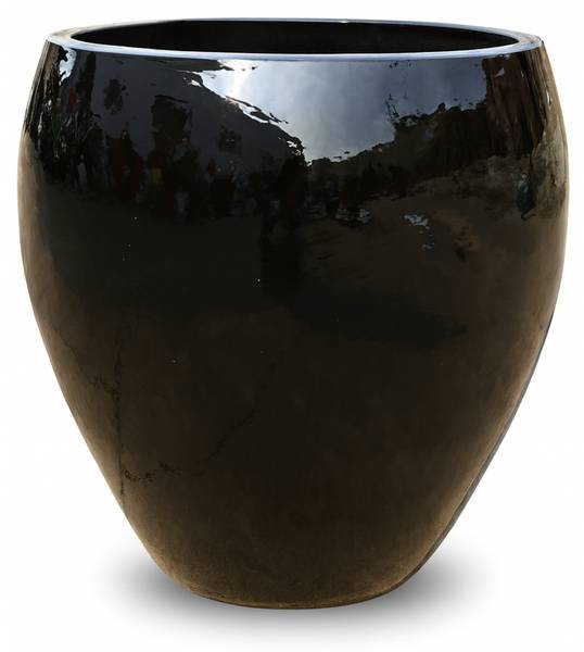 Blumentopf Lafontaine Schwarz - Keramik - 68 x 68 x 68 cm