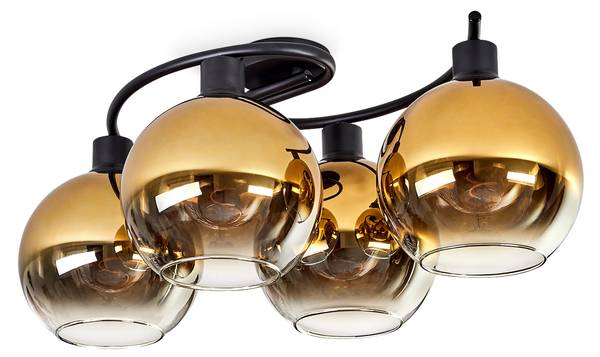 Deckenleuchte Cesaro Gold - Metall - 42 x 27 x 66 cm