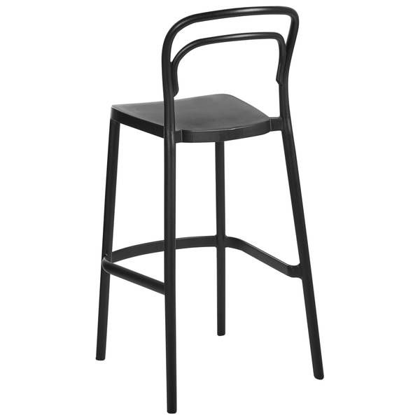 Hocker PORANO 2-tlg Schwarz