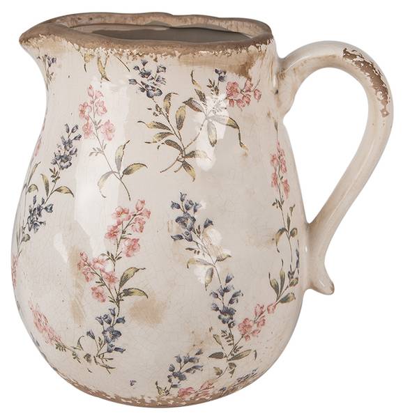 Dekorative Kanne Caiden Beige - Keramik - 16 x 20 x 21 cm