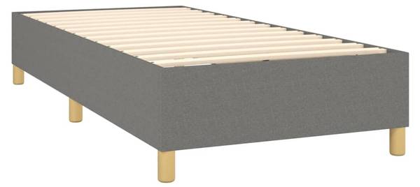 Boxspringbett 3017509 Dunkelgrau - Steingrau - 100 x 35 x 203 cm