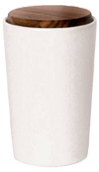 Kosmetikdose Outback White Weiß - Keramik - 8 x 13 x 8 cm