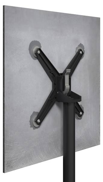 Gartentisch HEINO Grau - Metall - Stein - 70 x 75 x 70 cm