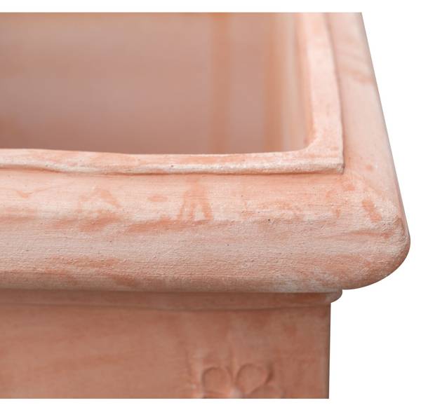 Pot carre FLORAL Marron - Terre cuite - 44 x 44 x 44 cm