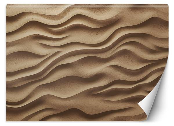 Papier peint, Vagues sur le sable 3D 450 x 315 cm