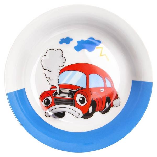 Kindergeschirr 3er Set 112351 Blau - Grün - Rot - Porzellan - 22 x 9 x 32 cm