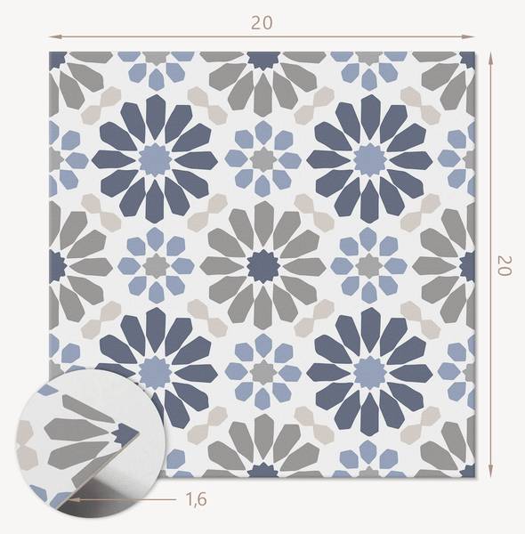 Vinyl tegels 00033481 (20er - Set) 20 x 20 cm