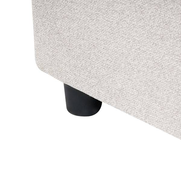 Lit double PRADES Beige - Largeur de la surface de couchage : 140 cm