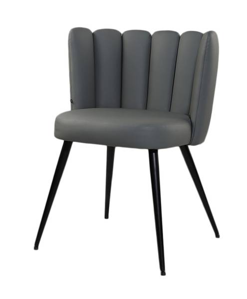 Esszimmerstuhl JADA Grau - Metall - Textil