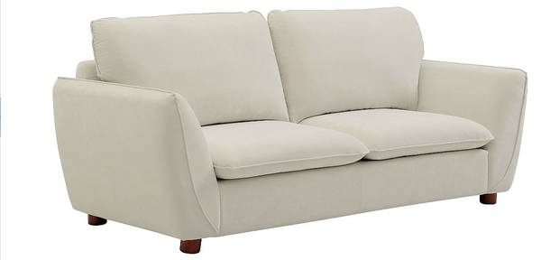 Sofa ohne Schlafmöglichkeit MENARDIA Weiß - Textil - 89 x 92 x 207 cm