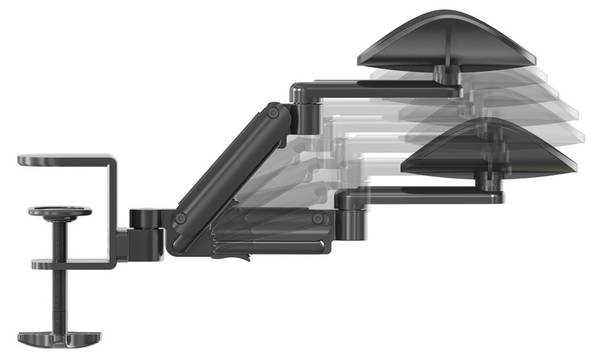 Armstütze RELEX RT1 Schwarz - Aluminium - 11 x 7 x 40 cm