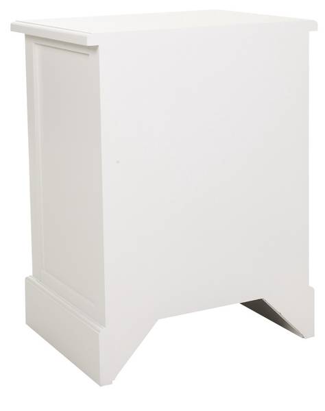 Nachttisch 4523252578 Weiß - Holz teilmassiv - 45 x 60 x 35 cm