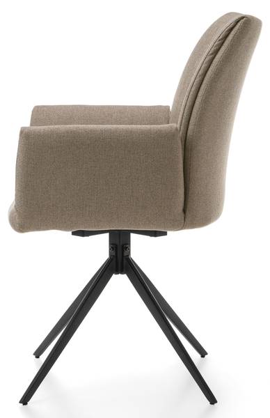 Esszimmerstuhl PRATO BARREL Beige - Hellbraun