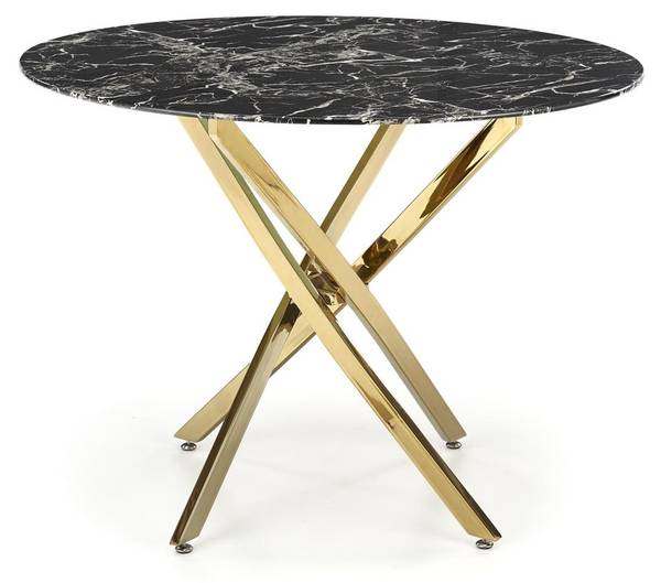 Esstisch Raymond Schwarz - Klarglas - 100 x 73 x 100 cm